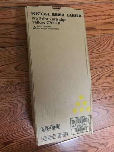 GENUINE Ricoh Savin Lanier Pro Print Yellow C700EX EDP 828091