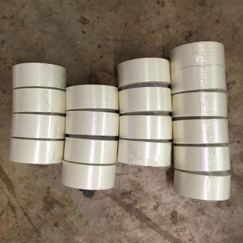New 18 rolls - 48mmx55m (2”x60yrd) fiberglass reinforced filament tape  for sale