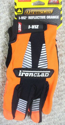 INRONCLAD Gloves &#034;AGT&#034; I-VIZ reflective gloves --Size (LARGE)!