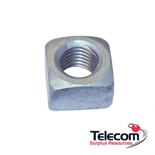 MacLean J8563 Hot-Rolled Carbon Steel Regular Square Nut, 5/8-11, (Box 100)
