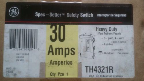 30 amp fused outdoor disconnect th4321r ge made in usa for sale