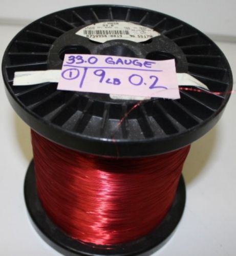 33.0 Gauge Rea Magnet Wire 9 lbs 0.2 oz / Fast Shipping / Trusted Seller !