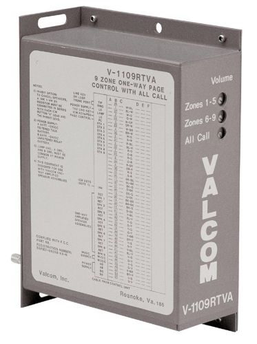Valcom page control 9 zone 1way  v-1109rtva for sale