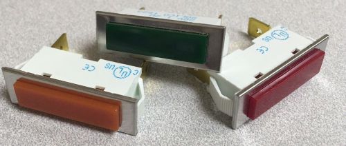 Solico rectangular indicator lights (amber/green/red) 28v for sale