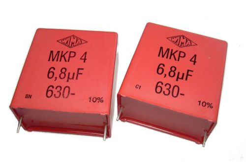 Wima MKP4 Metalized Polypropylene Film Caps 6.8uf / 630v, Audio, 37.5mm