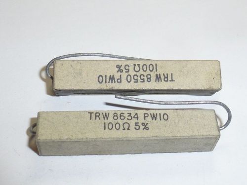 2 TRW100 Ohm 100OHM 10W Wirewound Resistor for 300B 2A3 845 211 6L6 AD1 tube amp