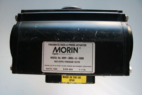 Tyco-morin pneumatic rack and pinion valve actuator mrp-009u-k-d000 120psi for sale