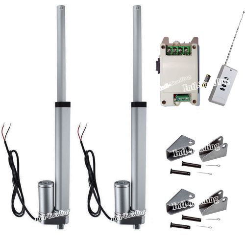 2 linear actuators 8&#034; stroke dc12v 330 pound max lift &amp;motor controller&amp;brackets for sale
