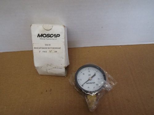 Moscap gauge bottom mount sg2-30 2&#034; face for sale