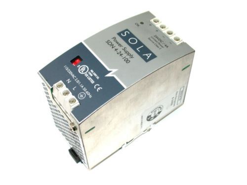 Sola power supply 24 volt dc 4 amps sdn 4-24-100 for sale