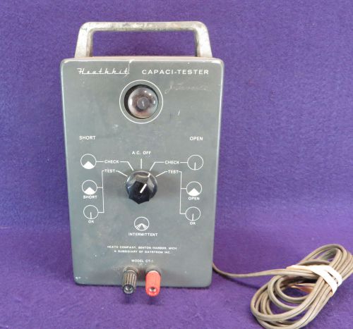 Vintage capicator testor  heathkit  capaci tester  ct-1 for sale