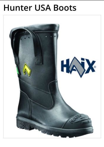 Haix fire hunter fire fighter boots 502004 size 8.5 m for sale