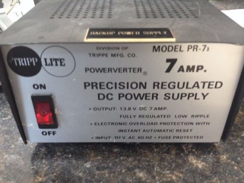 Tripp-Lite Model PR-7b Powerverter 7 Amp Precision Regulated DC Power Supply