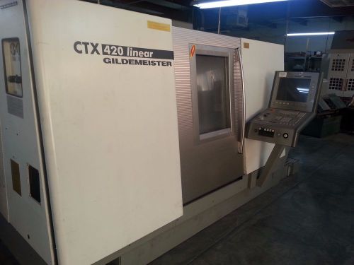 Gildemeister ctx 420 2002 cnc turning center live tooling, lathe !!! for sale