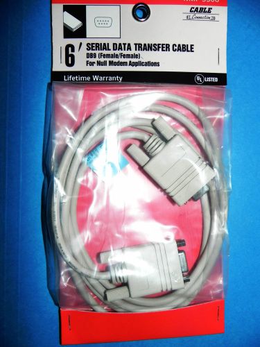 NMF-9906 Serial Data Transfer Cable 6&#039; - Lot of 2      NEW