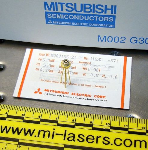 QTY 5 NEW MITSUBISHI ML920J16S DFB LASER DIODE 1470nm fiber optic communications