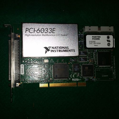 National Instruments NI PCI-6033E High-Resolution Multifunction DAQ Card