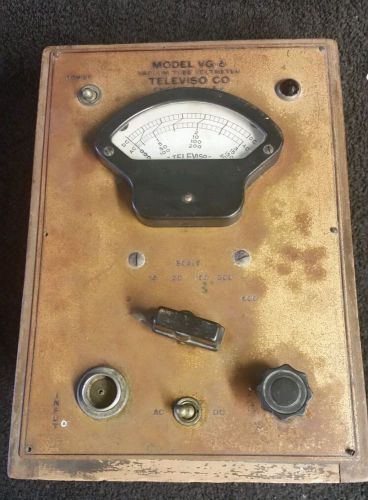VERY RARE TELEVISO VG-6 VINTAGE VACUUM TUBE VOLTMETER FROM THE TELEVISO CO.
