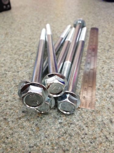 Set of 6, m8-1.25x140mm length flange head metric bolts,high strength class 10.9 for sale