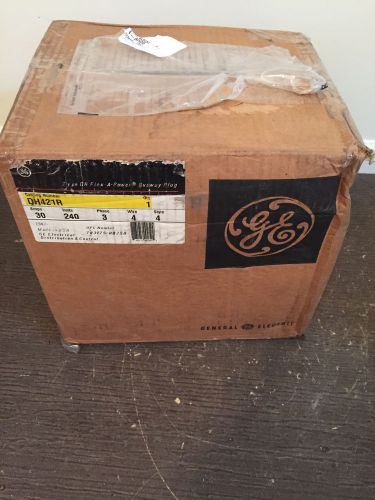 NEW, General electric GE, DH421R 30 amp, 240 volt, 4 wire bus plug, style 4, NIB
