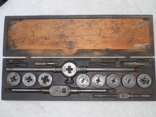 Antique no. 7 little giant tap and die set by wells brothers company - late 1800 for sale