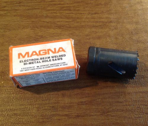 NOS Magna 44792 1 1/8&#034; Diameter Electron Beam Welded Hole Saw, 1&#034; Tap, 3/4&#034; Ent.