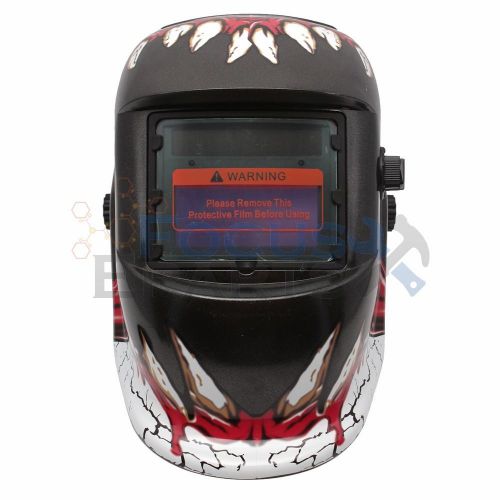 Pro Solar Welder Mask Auto-Darkening Welding Helmet Arc Tig Mig Ghost Mouth USA