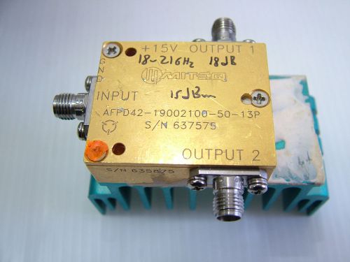 18 - 21GHz Dual Output Amplifier Gain: 18dB PO: 15dBm AFD42-19002100-50-13P
