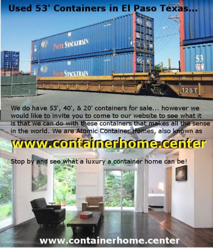 53ft Shipping Storage Container Conex Box / * New Custom Built Container Homes!
