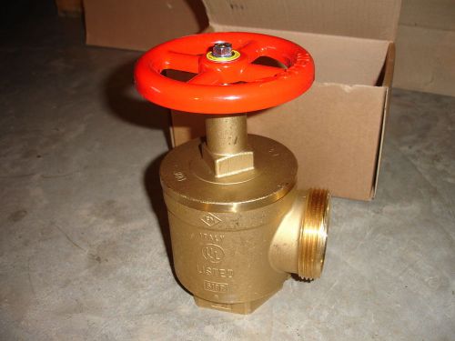 Croker A56Y006 Fire Hose Angle Control Valve 2 1/2&#034; NST X 2 1/2&#034; NPT Rated 300lb