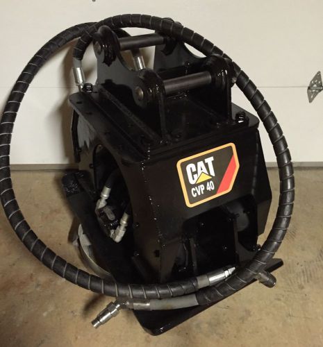 *nice*, cat, cvp 40, hydraulic, vibratory, plate compactor, hoe pac, 416/420 for sale