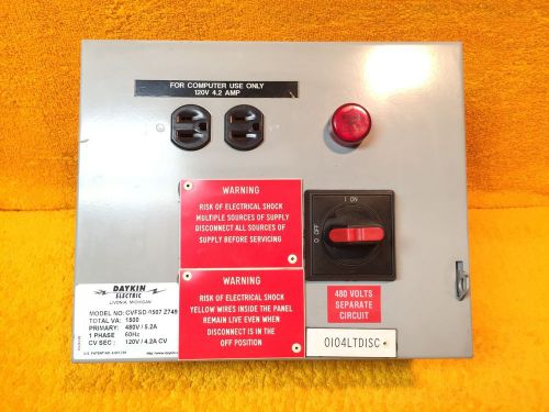 ***perfect*** daykin electric cvfsd-0507 z749  1500 va transformer disconnect for sale