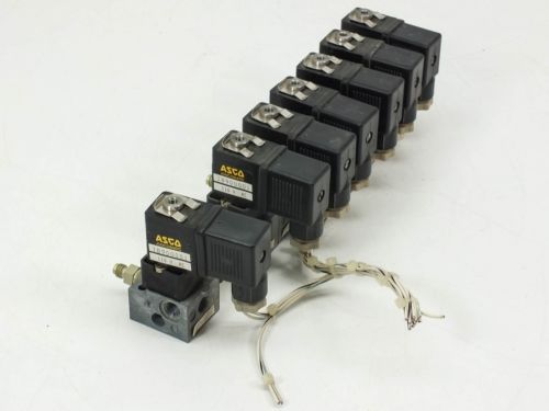 Asco Joucomatic Actuator Coils 2.5W 110V IP65 - Lot of 7 with Manifold  430 0441