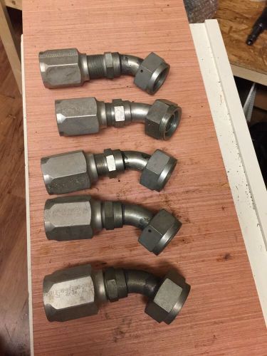 5-pack Hydraulic Fittings 45 L Bows R2