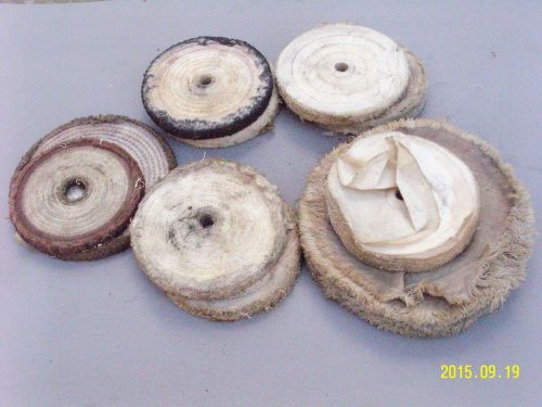 Lot of used Polishing and Buffing Wheels/ Muslin cotton Mops