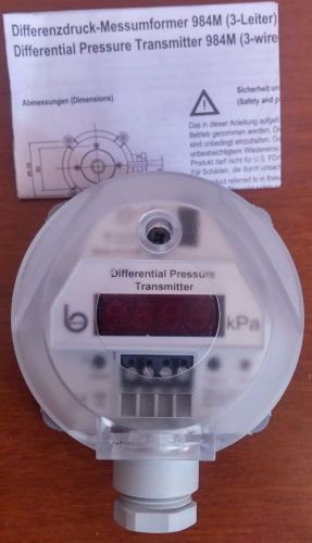 Beck 984M.373114b Differential Pressure Transmitter