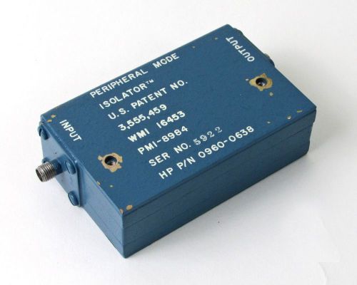 HP 0960-0638 Peripheral Mode isolator 2-6.2 GHz, PMI-8984, SMA, from 83590A