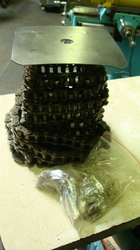 17 feet of hkk 60 #60 roller chain &amp; connectors for sale