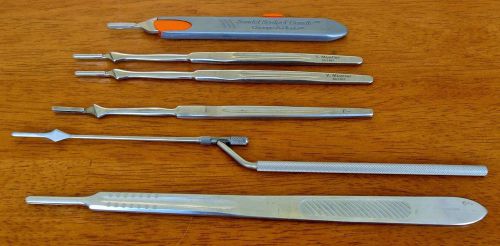 Knife/Blade Holders (6 Total) Sandel, Codman, V. Mueller