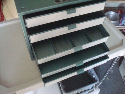 FIVE DRAWER DESK BATHROOM CABINET MAKEUP COSMETIC JEWLERY PARTS TOOL BOX CABINET