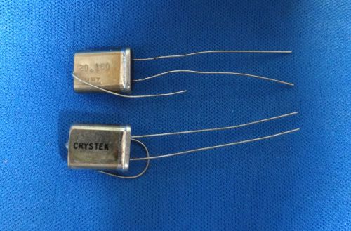 Quartz Crystals, 20.160 mhz - For Timebase, CPU and Communication - QTY of 2