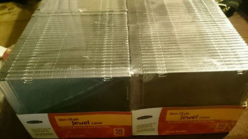 Belkin Slim Style Jewel Cases Storage For CDs/CD-Rs/CD-RWs/DV . 2 packs of 50