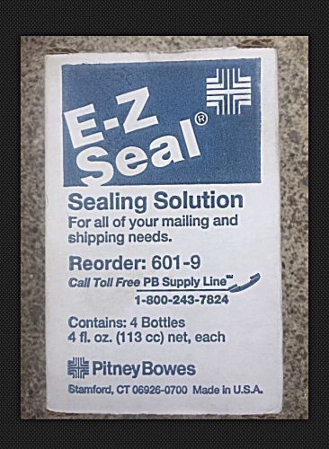 LOT OF 5 - 4 Ounce Bottles Of EZ-Seal Mailing Solution. 1 Box - 1 Single Bottle.