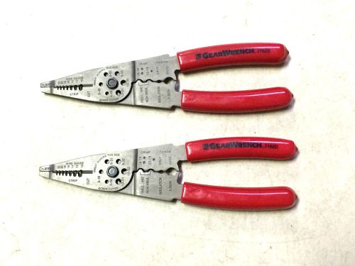 2 GEARWRENCH 8&#034; INCH ELECTRICAL WIRE CRIMPER STRIPPER CUTTER PLIERS