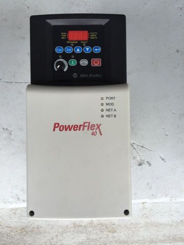 Allen-bradley powerflex40 15hp 3 phase ethernet communication ac drive series a for sale