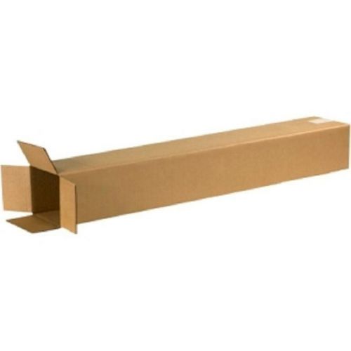 Corrugated cardboard tall shipping storage boxes 5&#034; x 5&#034; x 36&#034; (bundle of 25) for sale