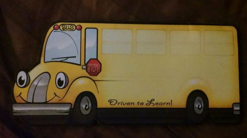 School Bus Notepad, 34 sheets, new