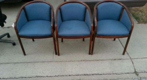 3 used office chairs