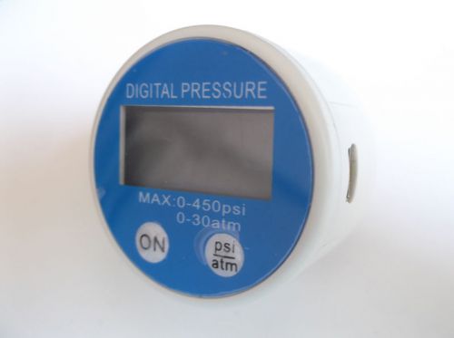 Battery-powered 0-30atm/450psi Digital Pressure Gauge Manometer G1/8 RS232 USB5V