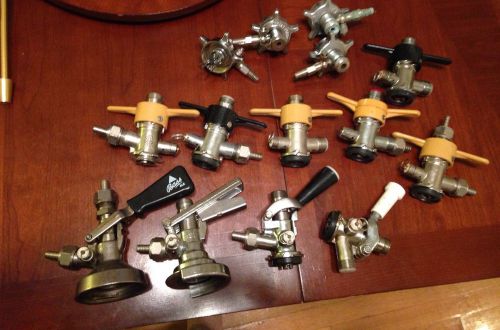 Lot of 14 Keg Tap Couplers- Assorted WOW